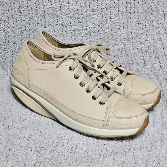 MBT Shoes Sneaker Lace Up Khaki Beige Swiss Toning 400273-124‎ 9-9.5 US 40 EUR - Picture 2 of 9
